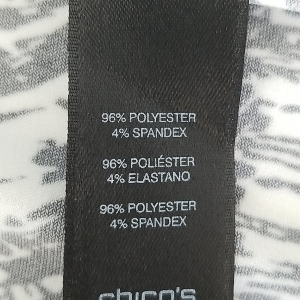 Chico's Travelers Classic Etched Leaf Tank M - Picture 11 of 12